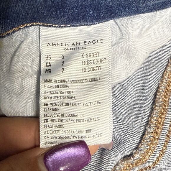 American Eagle Hi Rise Jegging Super Stretch Size 2 Short - Picture 5 of 6